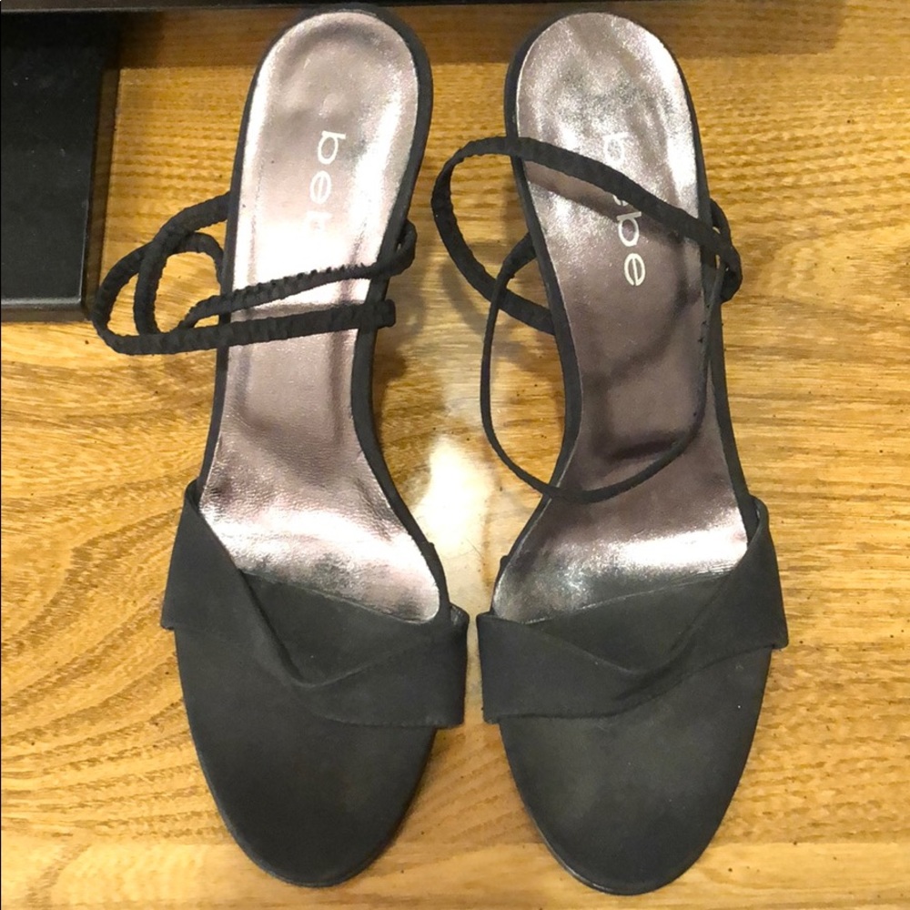 Bebe Black Stiletto Heels